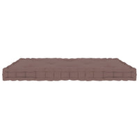 Thumbnail for Paletten-Bodenkissen Taupe 73x40x7 cm Baumwolle
