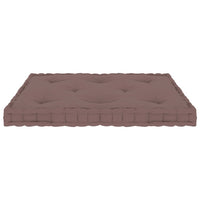 Thumbnail for Paletten-Bodenkissen Taupe 73x40x7 cm Baumwolle