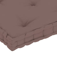 Thumbnail for Paletten-Bodenkissen Taupe 73x40x7 cm Baumwolle