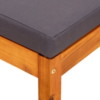 Thumbnail for Gartenbank mit Sonnendach und Fußhockern Massivholz Akazie