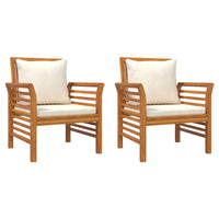 Thumbnail for 4-tlg. Garten-Lounge-Set mit Kissen Massivholz Akazie