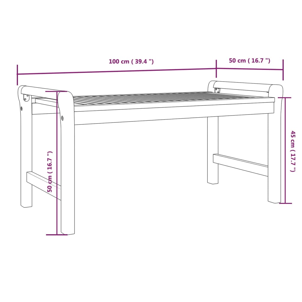 3-tlg. Garten-Lounge-Set mit Kissen Massivholz Akazie