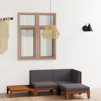 Thumbnail for 4-tlg. Garten-Lounge-Set mit Kissen Akazie Massivholz