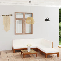 Thumbnail for 6-tlg. Garten-Lounge-Set mit Kissen Massivholz Akazie