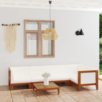Thumbnail for 6-tlg. Garten-Lounge-Set mit Kissen Akazie Massivholz