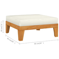 Thumbnail for 3-tlg. Garten-Lounge-Set mit Kissen Massivholz Akazie