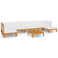 Thumbnail for 8-tlg. Garten-Lounge-Set mit Kissen Massivholz Akazie