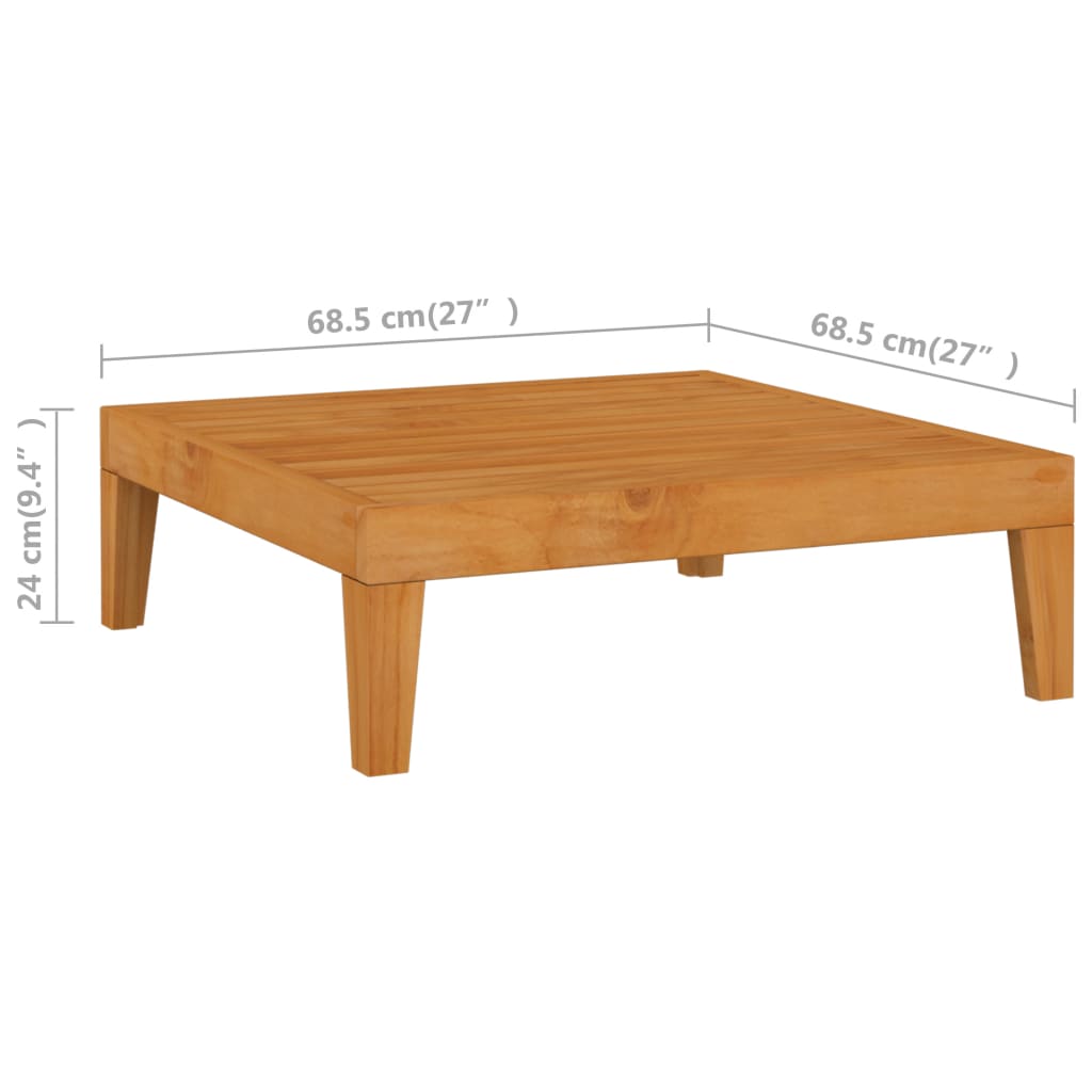 8-tlg. Garten-Lounge-Set mit Kissen Massivholz Akazie