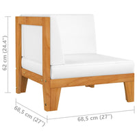 Thumbnail for 8-tlg. Garten-Lounge-Set mit Kissen Massivholz Akazie