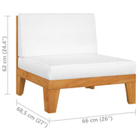 Thumbnail for 8-tlg. Garten-Lounge-Set mit Kissen Massivholz Akazie