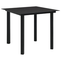 Thumbnail for 5-tlg. Garten-Essgruppe PVC Rattan Schwarz
