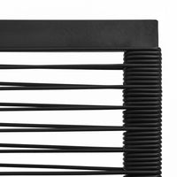 Thumbnail for 5-tlg. Garten-Essgruppe PVC Rattan Schwarz