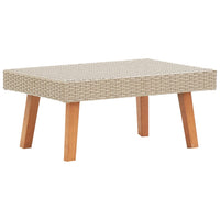 Thumbnail for 4-tlg. Garten-Lounge-Set mit Auflagen Poly Rattan Beige