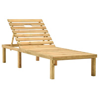 Thumbnail for Garten-Sonnenliege mit Tisch Kiefernholz Imprägniert