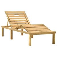Thumbnail for Garten-Sonnenliege mit Tisch Kiefernholz Imprägniert
