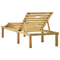 Thumbnail for Garten-Sonnenliege mit Tisch Kiefernholz Imprägniert