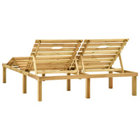 Thumbnail for Doppel-Sonnenliege Grün Imprägniertes Kiefernholz