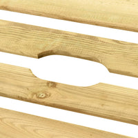 Thumbnail for Sonnenliege mit Tisch Grün Imprägniertes Kiefernholz