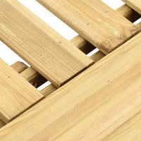 Thumbnail for Sonnenliege mit Tisch Grün Imprägniertes Kiefernholz