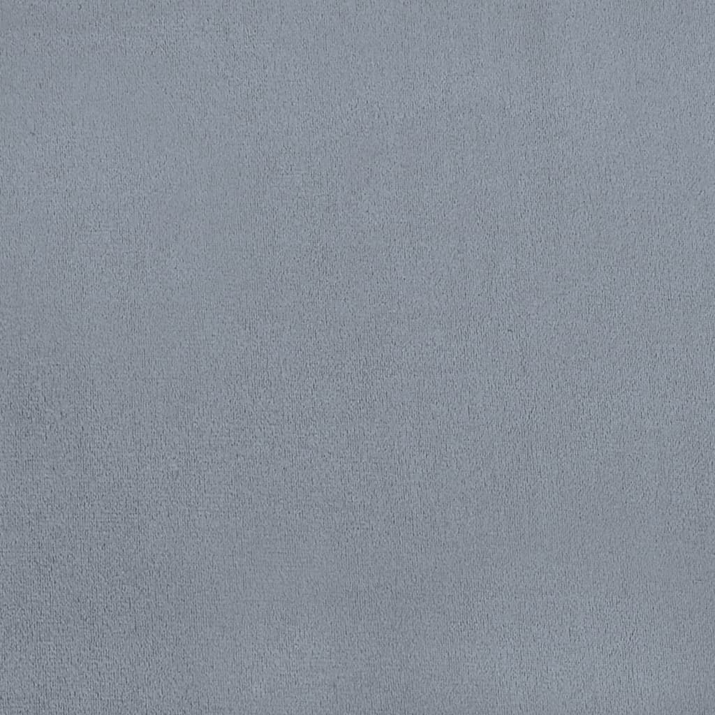 Esszimmerstühle 2 Stk. Hellgrau Samt