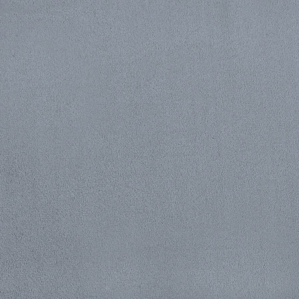 Esszimmerstühle 4 Stk. Hellgrau Samt