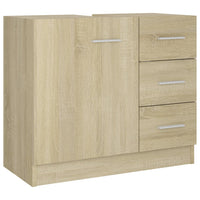 Thumbnail for Waschbeckenunterschrank Sonoma-Eiche 63x30x54 cm Holzwerkstoff