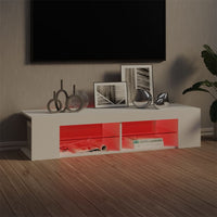 Thumbnail for TV-Schrank mit LED-Leuchten Weiß 135x39x30 cm