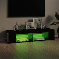 Thumbnail for TV-Schrank mit LED-Leuchten Schwarz 135x39x30 cm