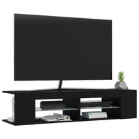 Thumbnail for TV-Schrank mit LED-Leuchten Schwarz 135x39x30 cm