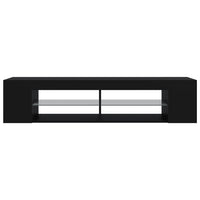 Thumbnail for TV-Schrank mit LED-Leuchten Schwarz 135x39x30 cm