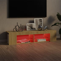 Thumbnail for TV-Schrank mit LED-Leuchten Sonoma-Eiche 135x39x30 cm