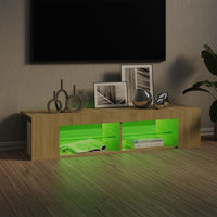 Thumbnail for TV-Schrank mit LED-Leuchten Sonoma-Eiche 135x39x30 cm