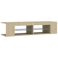 Thumbnail for TV-Schrank mit LED-Leuchten Sonoma-Eiche 135x39x30 cm