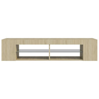 Thumbnail for TV-Schrank mit LED-Leuchten Sonoma-Eiche 135x39x30 cm