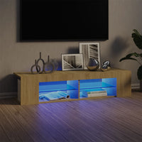 Thumbnail for TV-Schrank mit LED-Leuchten Sonoma-Eiche 135x39x30 cm