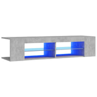 Thumbnail for TV-Schrank mit LED-Leuchten Betongrau 135x39x30 cm