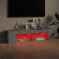 Thumbnail for TV-Schrank mit LED-Leuchten Betongrau 135x39x30 cm