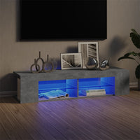Thumbnail for TV-Schrank mit LED-Leuchten Betongrau 135x39x30 cm