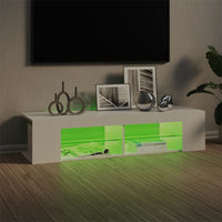 Thumbnail for TV-Schrank mit LED-Leuchten Hochglanz-Weiß 135x39x30 cm