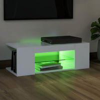 Thumbnail for TV-Schrank mit LED-Leuchten Weiß 90x39x30 cm