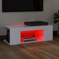 Thumbnail for TV-Schrank mit LED-Leuchten Weiß 90x39x30 cm