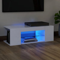 Thumbnail for TV-Schrank mit LED-Leuchten Weiß 90x39x30 cm