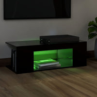 Thumbnail for TV-Schrank mit LED-Leuchten Schwarz 90x39x30cm