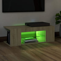 Thumbnail for TV-Schrank mit LED-Leuchten Sonoma-Eiche 90x39x30 cm