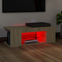 Thumbnail for TV-Schrank mit LED-Leuchten Sonoma-Eiche 90x39x30 cm