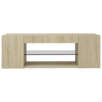 Thumbnail for TV-Schrank mit LED-Leuchten Sonoma-Eiche 90x39x30 cm