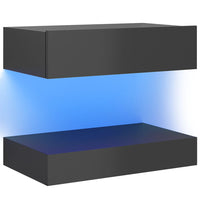 Thumbnail for TV-Schrank mit LED-Leuchten Hochglanz-Grau 60x35 cm