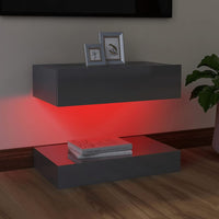 Thumbnail for TV-Schrank mit LED-Leuchten Hochglanz-Grau 60x35 cm