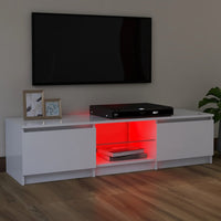 Thumbnail for TV-Schrank mit LED-Leuchten Weiß 120x30x35,5 cm