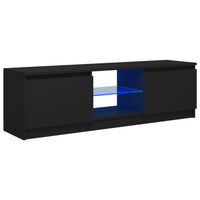 Thumbnail for TV-Schrank mit LED-Leuchten Schwarz 120x30x35,5 cm